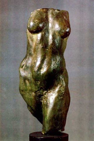 Camille Claudel, Tors de femeie, bronz turnat în tehnica cerii pierdute, patinat brun-verzui, Muzeul Național de Artă al României, București