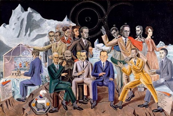 Max Ernst, Au rendez-vous des artistes, 1922, Museul Ludwig Köln
