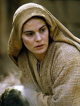Maia-Morgenstern în filmul Patimile lui Iisus de Mel Gibson