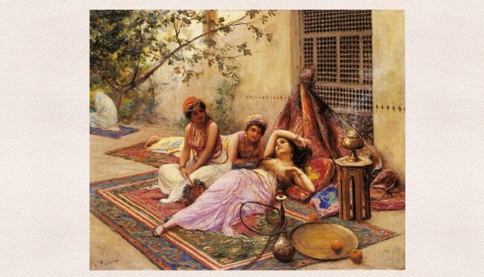 urfet sachir Fabbio Fabbi, ”Fete în harem”, 1861