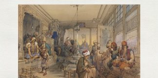 Amedeo Preziosi, ”Interiorul unei cafenele”, 1854