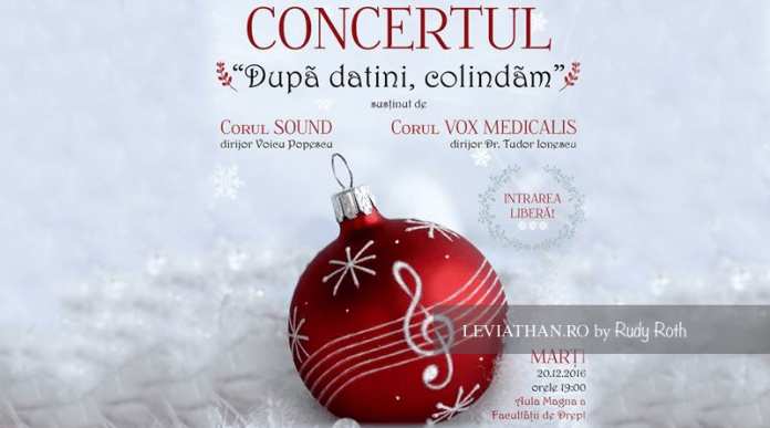 Corul Vox Medicalis & Corul Sound - Dupa Datini Colindam Concert Muzica Corala