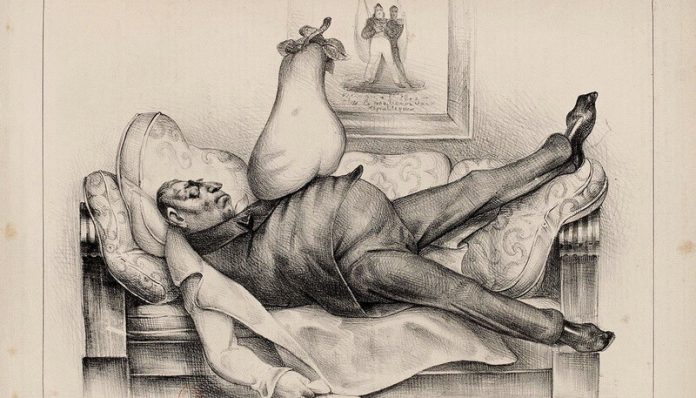 Coșmar caricatură din ziarul La Caricature Gallica Coșmar caricatură din ziarul La Caricature Gallica