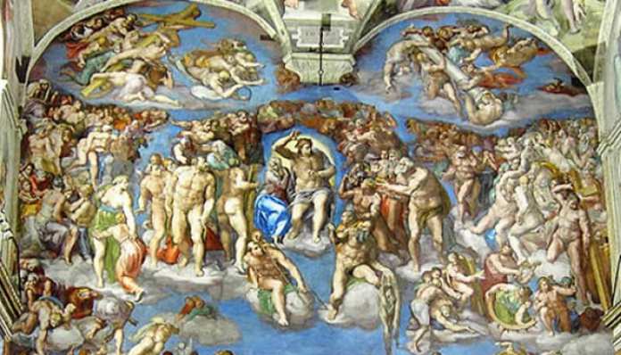 Michelangelo Judecata de Apoi Capela Sixtină Vatican