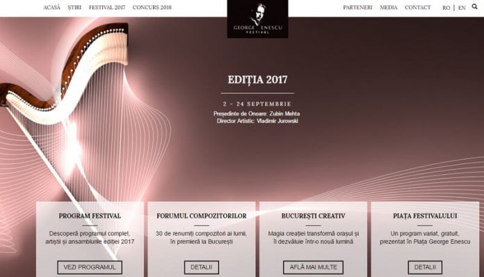 Noul Site al Festivalului Enescu