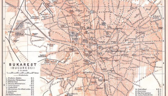 București, hartă de la 1900