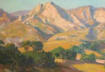 Franz Bischoff (1864–1929), ”Muntele Santa Barbara”, seara