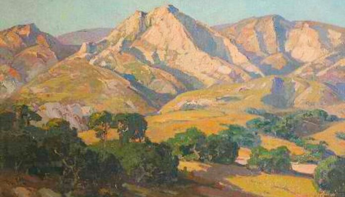 Franz Bischoff (1864–1929), ”Muntele Santa Barbara”, seara