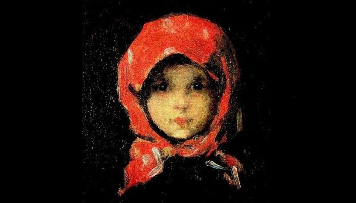 Nicolae Grigorescu, ”fetița în roșu” Nicolae Grigorescu, ”fetița în roșu”