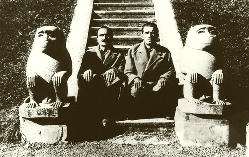Nikos Kazantzakis și Panait Istrati. Arhiva Muzeul Brăilei