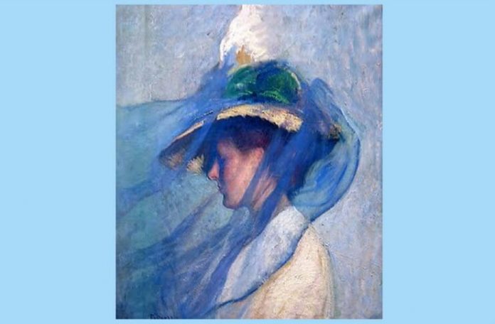 Edmund Charles Tarbell, ”Vălul albastru”, 1898