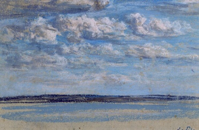 Dori Lederer proza Eugène Boudin, ”Nori albi pe cerul albastru”, 1854–1859