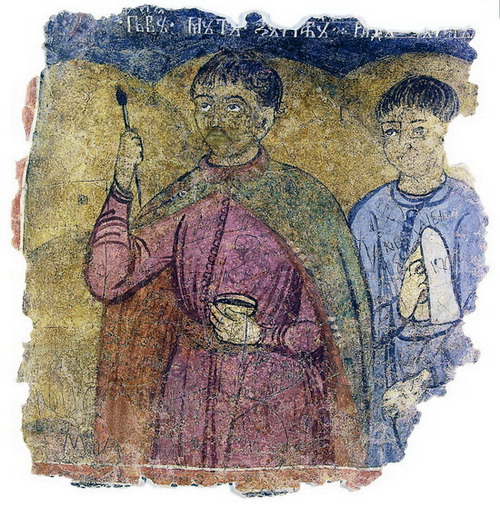Autoportretul lui Pârvu Mutu din biserica de la Bordeşti (județul Vrancea)
