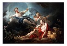 Jean-Honoré Fragonard, ”Diana și Endymion”, c. 1753 – 1756