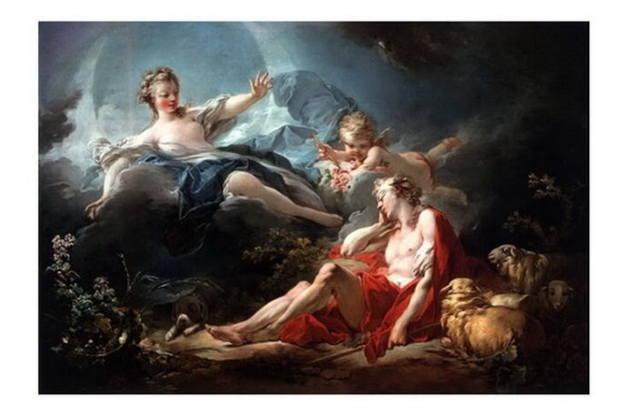 Jean-Honoré Fragonard, ”Diana și Endymion”, c. 1753 – 1756
