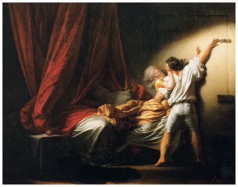 Jean-Honoré Fragonard, ”Zăvorul”, 1777