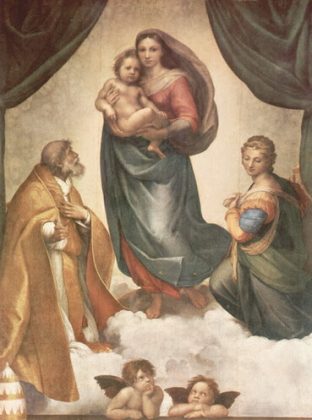 Rafael, &rdquo;Madona Sixtină&rdquo; (1512 &ndash; 1514), Muzeul de Artă din Dresda
