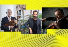 Salvatore Accardo, Peter Jablonski, Rapahel Wallfish. Sursa foto site-ul Concursului ”Enescu”