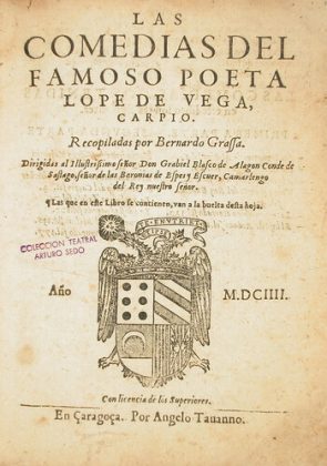 Teatru, ediție, 1604, Zaragoza