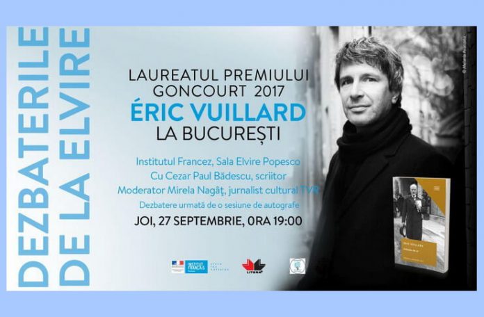 Eric Vuillard la Bucuresti, Timisoara, Iasi