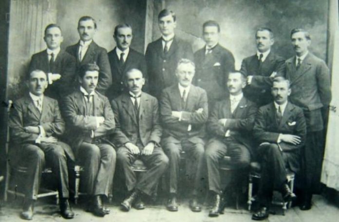 Comitetul de acțiune al Legiunii Române din Italia, 1918. Sursa foto: ICR