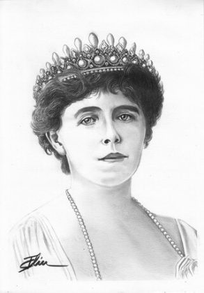 Regina Maria, desen de Bogdan Calciu