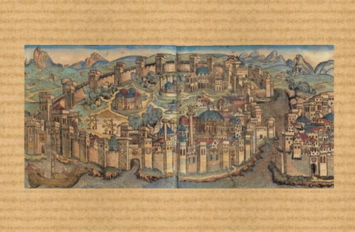 Constantinopol, ilustrație din secolul al XV-lea