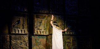 Imagine din spectacolul ”Aida” de Verdi, Opera Națională București. Fotografie de Steluța Popescu