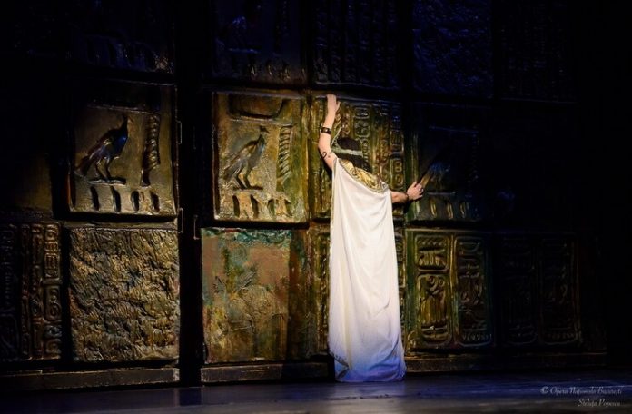 Imagine din spectacolul ”Aida” de Verdi, Opera Națională București. Fotografie de Steluța Popescu