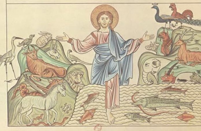 Gîndire simbolică şi enciclopedism monastic, Creatio mundi în Hortus Deliciarum Gîndire simbolică şi enciclopedism monastic, Creatio mundi în Hortus Deliciarum