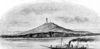 Insula Șerpilor îin 1896. Sursa foto: RADOR