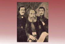 Vornicul Alecsandri și fiii săi, Vasile și Iancu. Foto: ”Luceafărul”, nr. 11, 1905