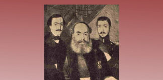 Vornicul Alecsandri și fiii săi, Vasile și Iancu. Foto: ”Luceafărul”, nr. 11, 1905