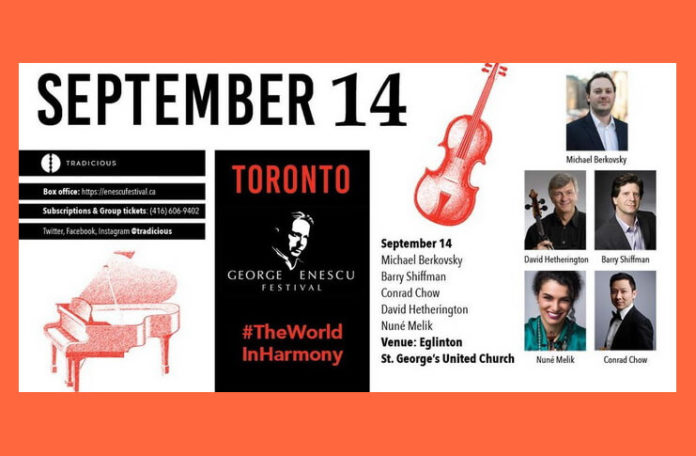 14 septembrie toronto festival enescu