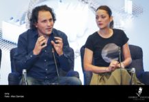 Marion Cotillard alături de Orchestra Națională din Lille, în oratoriul dramatic ”Jeanne d’Arc au bûcher” de Arthur Honegger (19 septembrie, București) Alexandre Bloch și Marion Cotillard la conferința de presă, 18 septembrie 2019, București