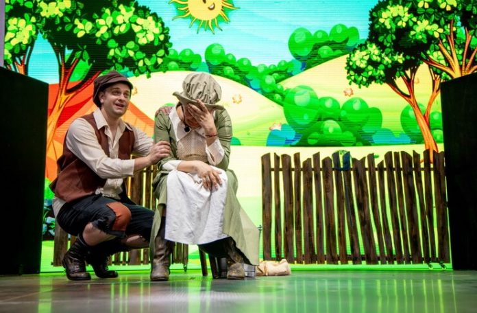 Imagine din spectacolul ”Jack și vrejul de fasole”, Teatrul ”Ion Creangă” din București