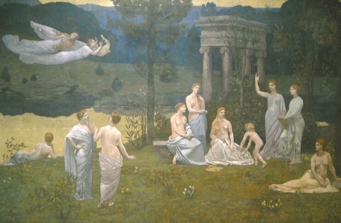 Pierre Puvis de Chavannes, ”Le Bois sacré cher aux arts et aux Muses”