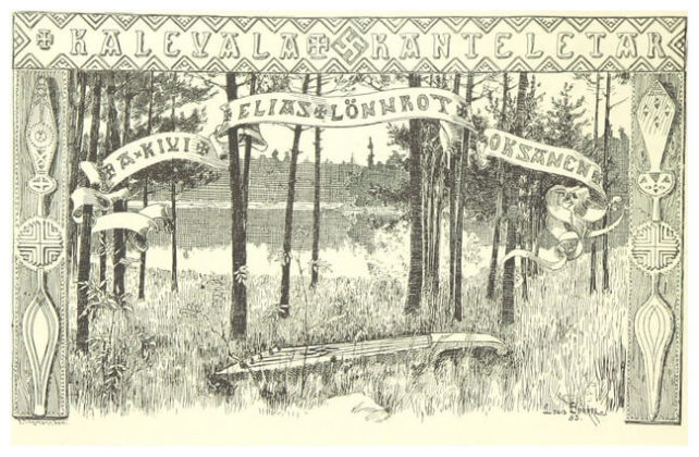 Ilustrație de Leopold (Leo) Henrik Stanislaus Mechelin din vol. &rdquo;Finland in the Nineteenth Century by Finnish authors&rdquo;