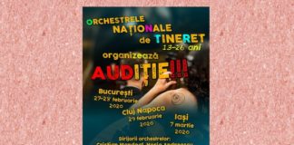 Știri: Orchestrele Naționale de Tineret organizează audiții Afis auditii ORT_2020
