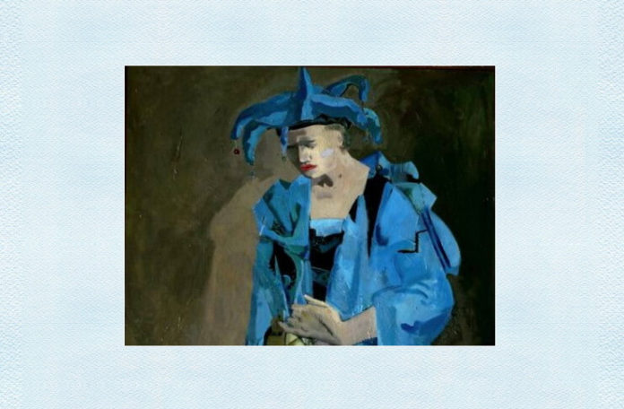 Adina Romanescu, ”Arlechin”, ulei pe pânză, 2006