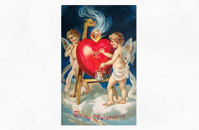 Felicitare de Sfântul Valentin, 1909