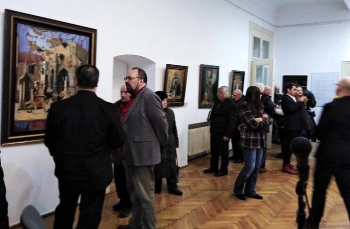 Imagine din expoziția Michael Lassel, ”Lumea ca alegorie și mit”