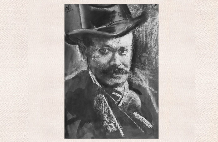 I. L. Caragiale, portret de Adina Romanescu, inedit, februarie 2020 I. L. Caragiale, portret de Adina Romanescu, inedit, februarie 2020