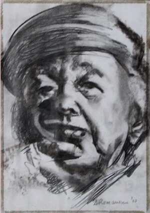 Eugen Ionescu, portret de Adina Romanescu, 2010
