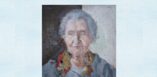Adina Romanescu, „Bunica”, ulei pe pânză, 2010