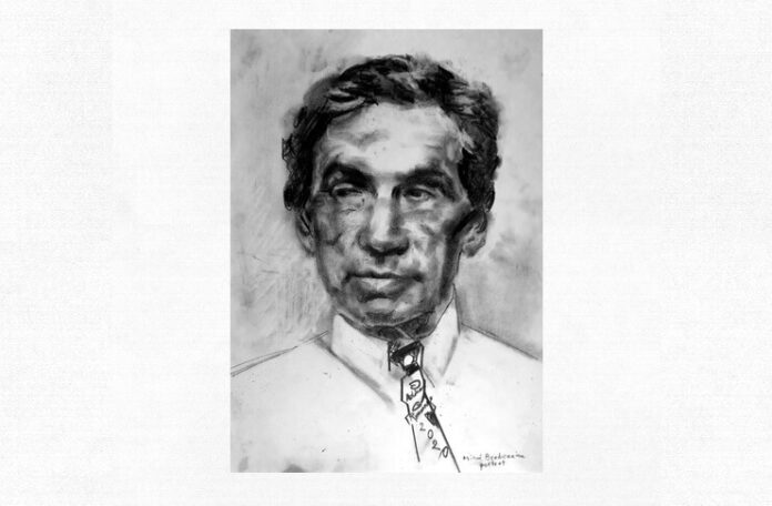 Mihai Brediceanu, portret de Adina Romanescu, 25 mai 2020. Inedit. Copyright © Adina Romanescu