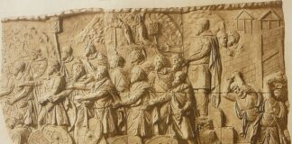 Predarea dacilor, basorelief atribuit lui Apollodor din Damasc (50–130 d. Hr.)