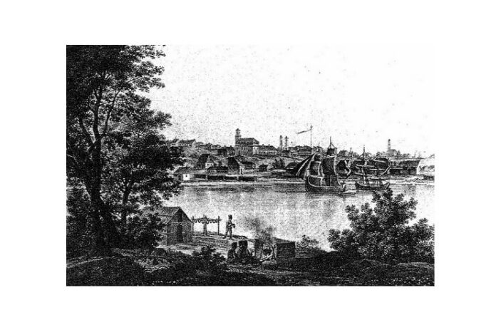 Portul Galați în 1826