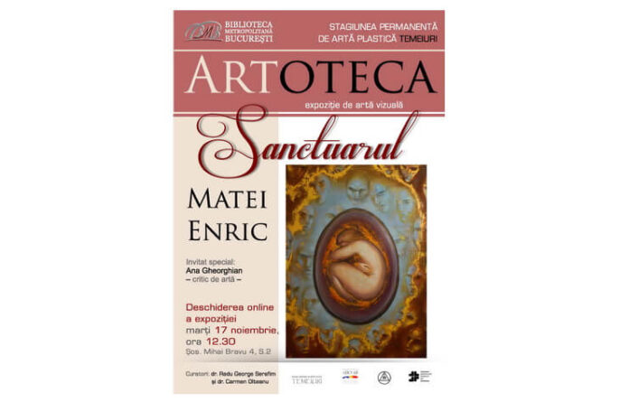 Afis ARTOTECA_Expoziția personală a artistului Matei Enric la Artoteca BMB