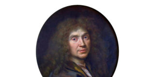 Molière, portret de Pierre Mignard (1612–1695), Muzeul Condé, Chantilly, Franța